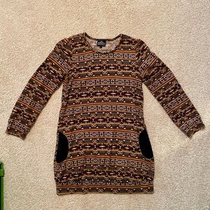Southwestern Sweater Dress